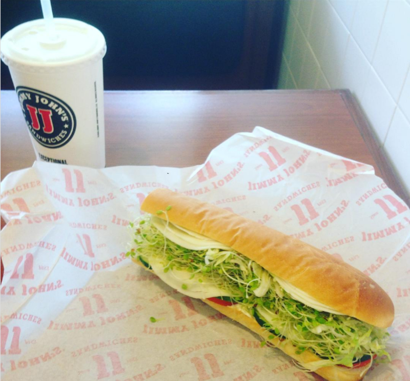 Jimmy John's Gourmet Veggie Club | Instagram/@nikki088