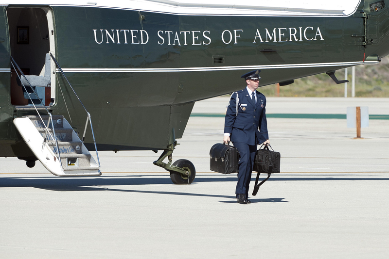 The Nuclear Football Gets a Spot | Alamy Stock Photo by ZUMA Press, Inc./Alamy Live News