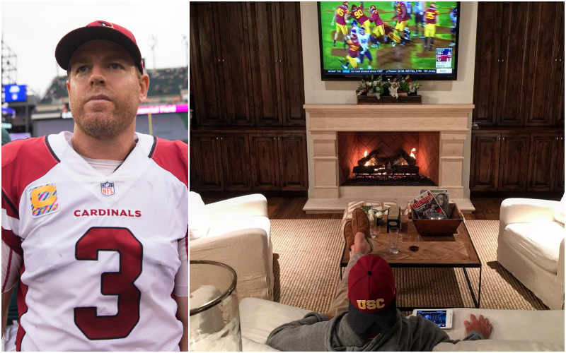 Carson Palmer – Del Mar, Estimated $25 Million | Getty Images Photo by Mitchell Leff & Instagram/@carsonpalmer3