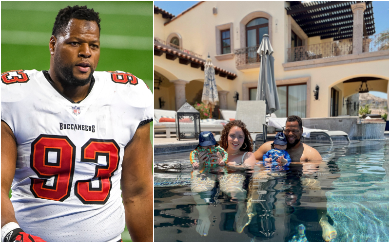 Ndamukong Suh – Fort Lauderdale, Estimated $6.5 Million | Getty Images Photo by Nic Antaya & Twitter/@NdamukongSuh