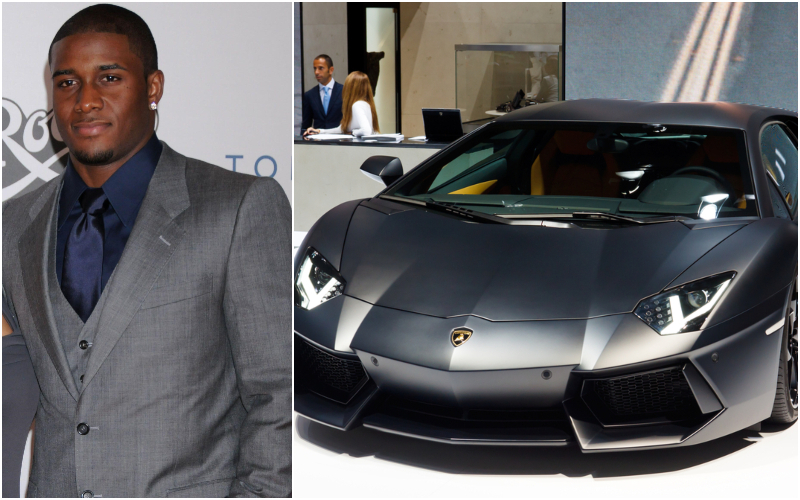 Reggie Bush – Lamborghini Aventador, Estimated $450K | Alamy Stock Photo by Gregg DeGuire/AFF & Patrick Poendl/Shutterstock