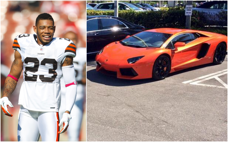 Joe Haden – Lamborghini Aventador, Estimated $1.1 Million | Alamy Stock Photo by Jason O. Watson (Sports) & Twitter/@joehaden23