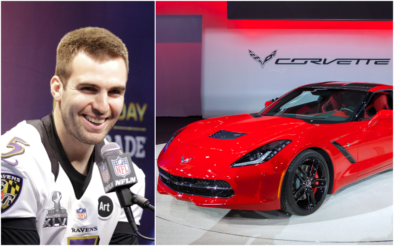 Joe Flacco – Corvette Stingray, Estimated $70K | Alamy Stock Photo by Francis Specker & Darren Brode/Shutterstock