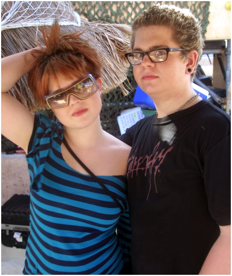 The Osbournes Being Awkward Teens – 2002 | Getty Images Photo by Scott Gries